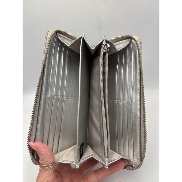 Coach Multicolor Zip-Around Logo Credit Card Women's Wallet - Picture 7 of 7